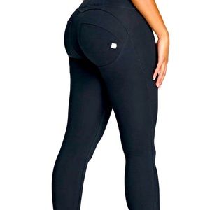 Freddys WrUp full length silk satin pants